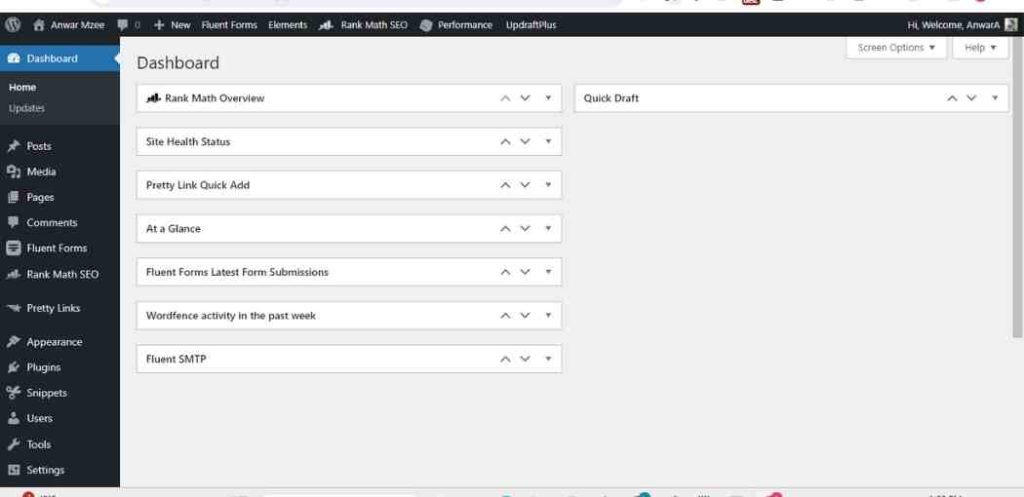 WordPress Backend Functionality